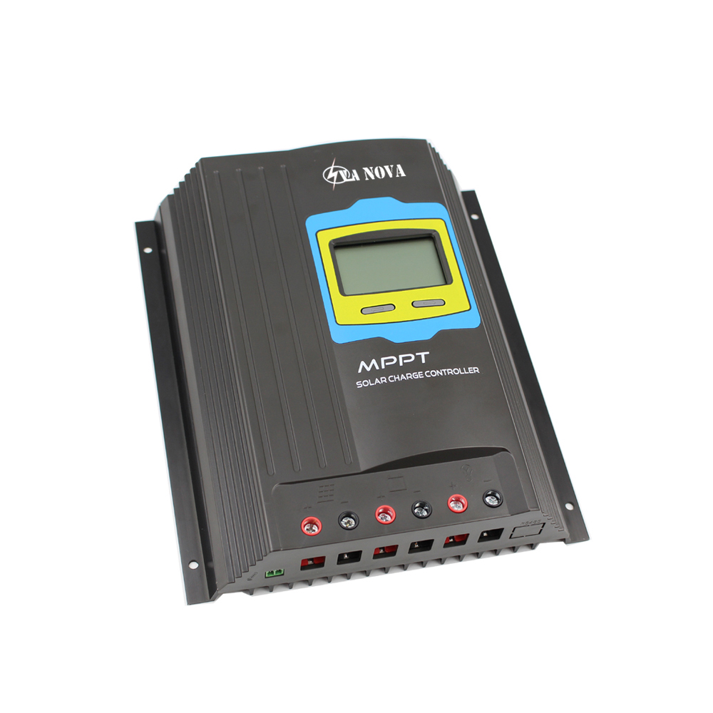 Controlador de carga solar 40A MPPT Regulador solar 12V / 24V Pantalla LCD automática 100V